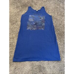 Vtg 90's Lifestyles Resort Wear Tank‎ Top Women's Medium M Dress Swimsuit Cover